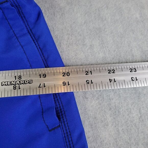 Vintage Nike Swim Trunks Mens Medium Blue Cargo Swoosh Logo Board Shorts - Picture 3 of 8